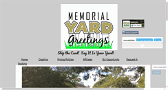 Desktop Screenshot of memorialyardgreetings.com